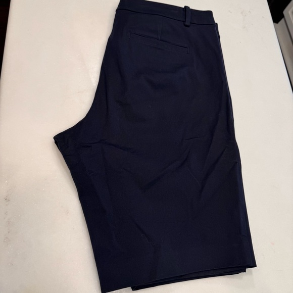 LAUREN RALPH LAUREN WOMENS NAVY BLUE SHORTS STRETCH  SIZE 14 - Picture 12 of 12